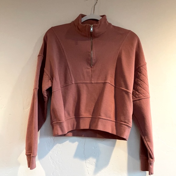 XS Half Zip Cropped sweatshirt